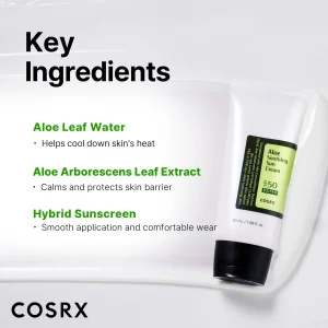 COSRX Crema solar calmante con aloe de SPF50+ (50ml)